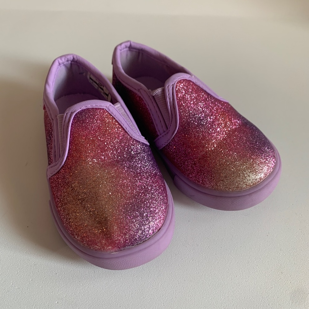 Osh Kosh Bigosh Glitter Slip On Shoes Toddler Sz 5
